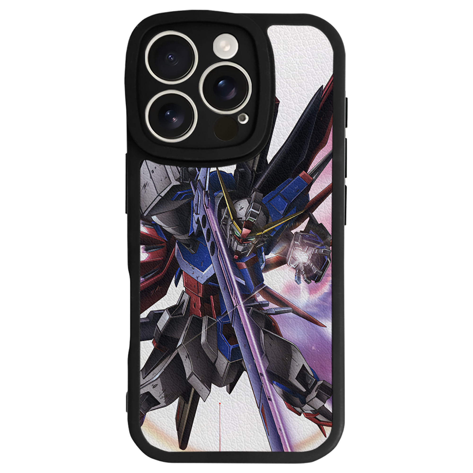（画像用） 機動戦士ガンダム Mobile Suit Gundam 【iPhone 16シリーズ対応】シリコンスマホケース（レザー調） 材質：シリコン